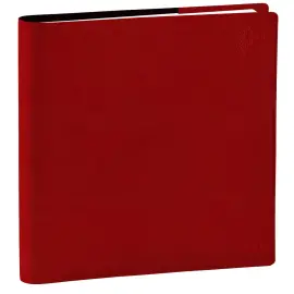 Agenda 2027 Ex&eacute;cutif Recycl&eacute; - Semainier Planning Multilingue - Eunoia Rouge - 12 mois de janvier &agrave; d&eacute;cembre - 16x16 cm - Papier Clairefontaine recycl&eacute; - Fabrication fran&ccedil;aise - Quo Vadis photo du produit