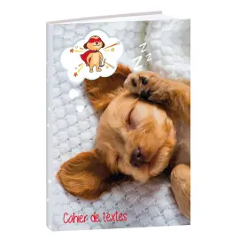 Cahier de textes Fran&ccedil;ais Mes potes &agrave; pattes mignons - Chien - Journalier - 15x21 cm - Papier Clairefontaine blanc - Fabrication fran&ccedil;aise - Quo Vadis photo du produit