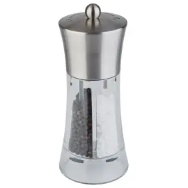 Moulin &agrave; poivre et sel 2 en 1 SPICEX, argent/transparent - APS photo du produit