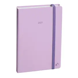 Agenda 2027 Affaires Color - Semainier Planning Multilingue - Pastel Violet - 13 mois de d&eacute;cembre &agrave; d&eacute;cembre - 10x15 cm - Papier Clairefontaine blanc - Fabrication fran&ccedil;aise - Quo Vadis photo du produit