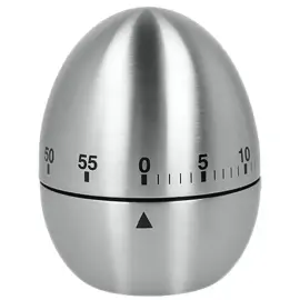 Minuteur ovo&iuml;de, m&eacute;canique, 60 minutes - Metaltex photo du produit