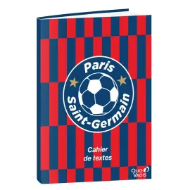 Cahier de textes Fran&ccedil;ais PSG Pixel - Journalier - 15x21 cm - Papier Clairefontaine blanc - Fabrication fran&ccedil;aise - Quo Vadis photo du produit