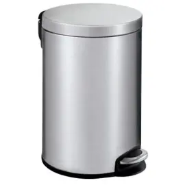 Seau p&eacute;dale -12L INOX MAT photo du produit