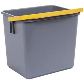 Seau 6L GRIS anse YELLOW photo du produit