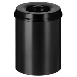 Corbeille anti-feu 15L-noir photo du produit
