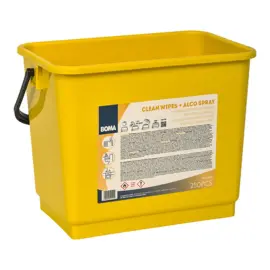 Seau 4L JAUNE + &eacute;tiquette photo du produit