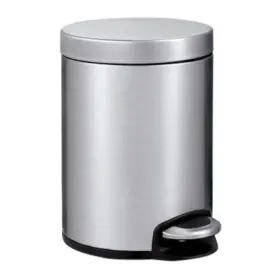 Seau p&eacute;dale - 5L INOX MAT photo du produit
