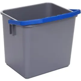 Seau 6L GRIS anse BLEUE photo du produit