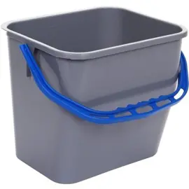 Seau 12L GRIS anse BLEUE photo du produit