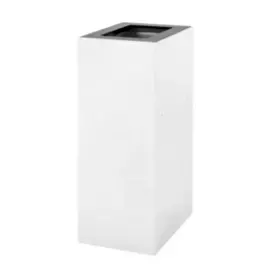 Benne tri s&eacute;lectif Modus 60L blanc couvercle gris - Boma photo du produit