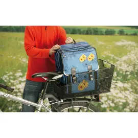 FISCHER Panier de v&eacute;lo 'BIG' pour porte-bagage, noir photo du produit