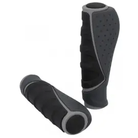 FISCHER Poign&eacute;es de guidon pour v&eacute;lo 'Trio', gris/noir photo du produit