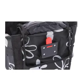 FISCHER Sac de courses pour guidon de v&eacute;lo, noir / blanc photo du produit
