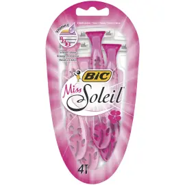 BIC Rasoir jetable Miss Soleil, pour femmes, pack de 4 photo du produit