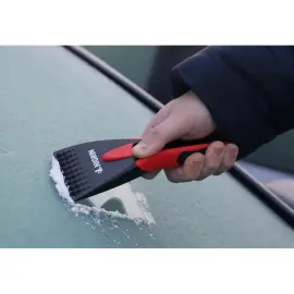 Grattoir &agrave; glace 2K - longueur 210 mm - Noir/rouge - Nigrin photo du produit