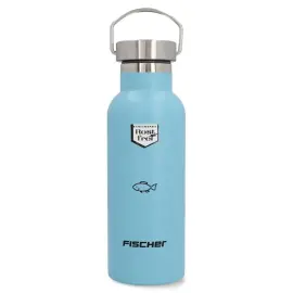 FISCHER Gourde pour cycliste Boy, acier inoxydable, bleu photo du produit