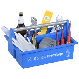 allit Caisse de transport McPlus Carry 'Roi bricolage', bleu photo du produit