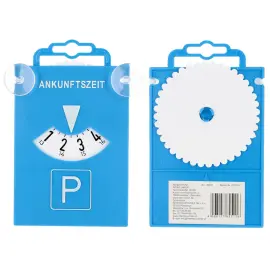 uniTEC Disque de stationnement avec ventouses, bleu photo du produit