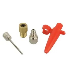 FISCHER Set d'adaptateurs pour pompe &agrave; air de v&eacute;lo, 4 pi&egrave;ces photo du produit