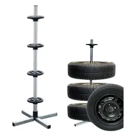 IWH Porte-jantes/pneus de voiture, pour 4 pneus de 225 mm photo du produit