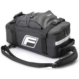 FISCHER Sac pour porte-bagage de v&eacute;lo 2 en 1, noir photo du produit