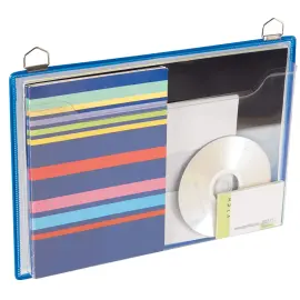 djois by tarifold Porte brochures, A4 paysage, bleu photo du produit