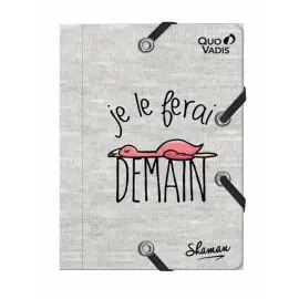 Mini chemise 3 rabats elastique Shaman - 12x16 cm - Quo vadis photo du produit