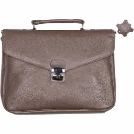 Sacoche fermoir metal - Cuir Goya - 30x27x05 cm - Quo vadis photo du produit