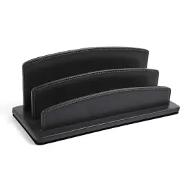 Trieur cuir demi rond Satiny - 26x10,5x10,5 cm - Quo vadis photo du produit