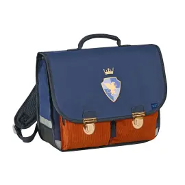 Cartable 38 Vintage - 2 compartiments Louise & Arthur - 38x30x14 cm - Quo vadis photo du produit