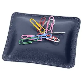 Coussin &agrave; trombones - Cuir Satiny - 10x10x2,5 cm - Quo vadis photo du produit
