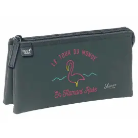 Trousse 3 compartiments Shaman - 22,5x11x6 cm - Quo vadis photo du produit