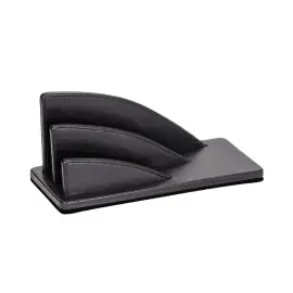 Trieur cuir &eacute;ventail Satiny - 23,5x10,5x10,5 cm - Quo vadis photo du produit
