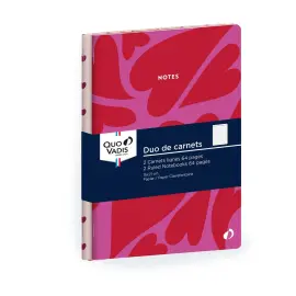 Carnets souples A5 - 64 pages Fantaisie par 2 - 15x21 cm - Quo vadis photo du produit