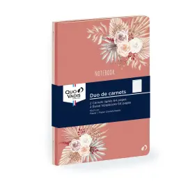 Carnets souples A5 - 64 pages Fantaisie par 2 - 15x21 cm - Quo vadis photo du produit