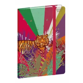Carnet A5 192 pages Jungle spirit - 15x21 cm - avec &eacute;lastique - Quo vadis photo du produit