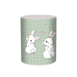 Pot &agrave; crayons m&eacute;tal Animascot - 8x8x10,5 cm - Quo vadis photo du produit