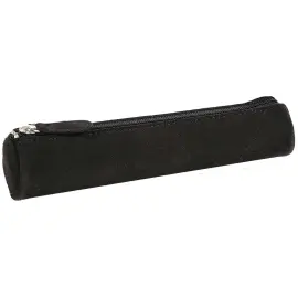 Trousse mini ronde - Cuir Velours - 17x3,5 cm - Quo vadis photo du produit