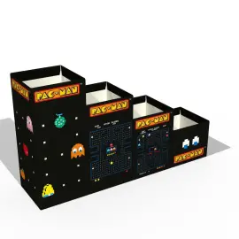 Set 4 pots crayons magn&eacute;tiques Pac man - 13196 cm - Quo vadis photo du produit