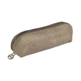 Trousse Lotus - Cuir Julo - 21x6,5x6,5 cm - Quo vadis photo du produit