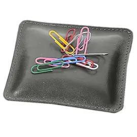 Coussin &agrave; trombones - Cuir Satiny - 10x10x2,5 cm - Quo vadis photo du produit