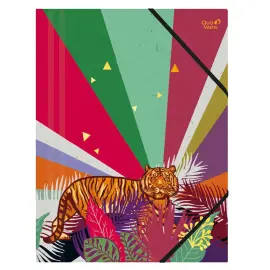 Chemise 3 rabats elastique Jungle spirit - 24x32 cm - Quo Vadis photo du produit