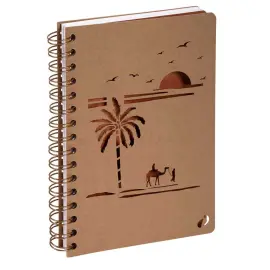 Carnet rigide A5 spirale - 192 pages Authentik - 15x21 cm - Quo vadis photo du produit