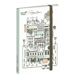 Carnet A5 192 pages Docteur Paper - 15x21 cm - avec &eacute;lastique - Quo vadis photo du produit