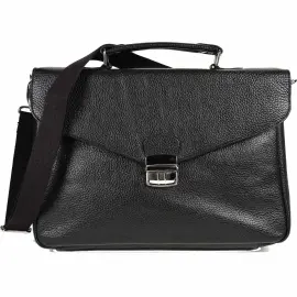 Sacoche fermoir metal - Cuir Goya - 30x27x05 cm - Quo vadis photo du produit