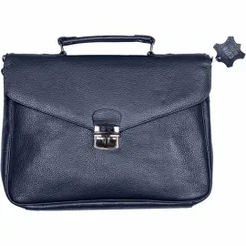Sacoche fermoir metal - Cuir Goya - 30x27x05 cm - Quo vadis photo du produit