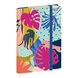 Carnet A5 192 pages Jungle spirit - 15x21 cm - avec &eacute;lastique - Quo vadis photo du produit