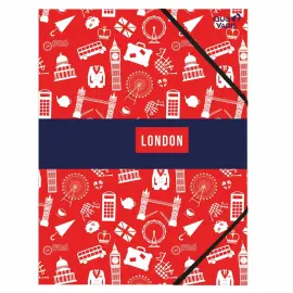 Chemise 3 rabats elastique Cities - 24x32 cm - Quo vadis photo du produit