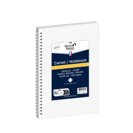 Carnet souple spirale - 128 pages recharge - 16x24 cm - Quo vadis photo du produit