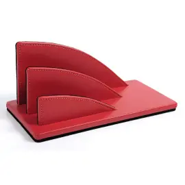 Trieur cuir &eacute;ventail Satiny - 23,5x10,5x10,5 cm - Quo vadis photo du produit